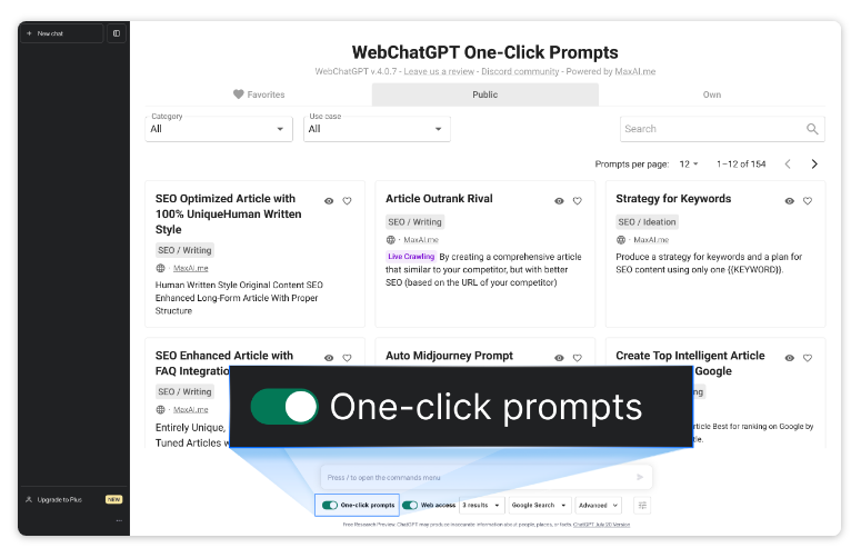 web chatgpt