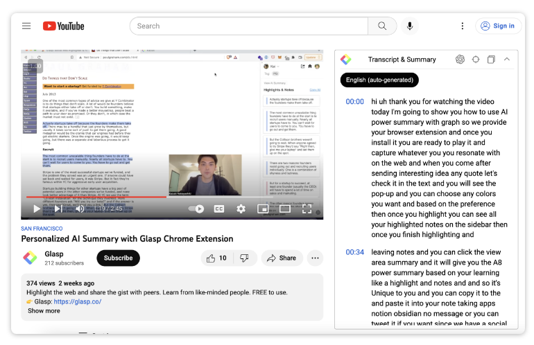 youtube summary chatgpt claude